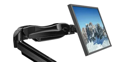 HUANUO single monitor mount with adjustable arm for 32-inch screen
