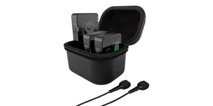 Rode Wireless Pro dual-channel wireless microphone system with 32-bit float recording and timecode