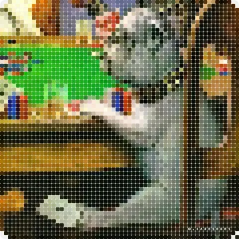 Dogs Playing Poker (1903) Miro board, 3396 shapes