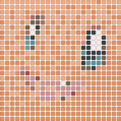 Glumanda Miro board, 576 shapes