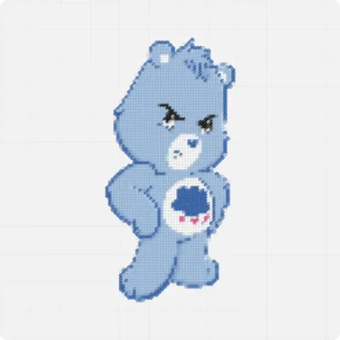 Grumpy Bear Miro board, 3166 shapes