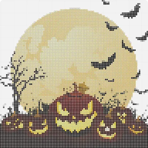 Halloween Miro board, 7147 shapes