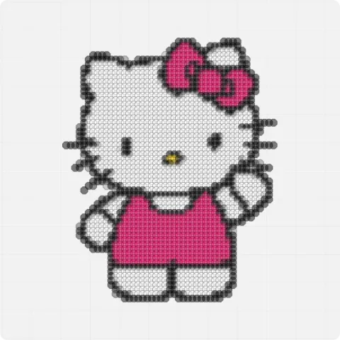 Hello Kitty I Miro board, 1993 shapes