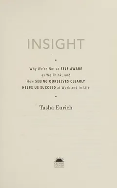 Book cover of Insight by Tasha Eurich
