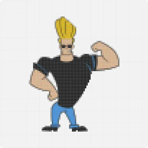 Johnny Bravo I Miro board, 2057 shapes