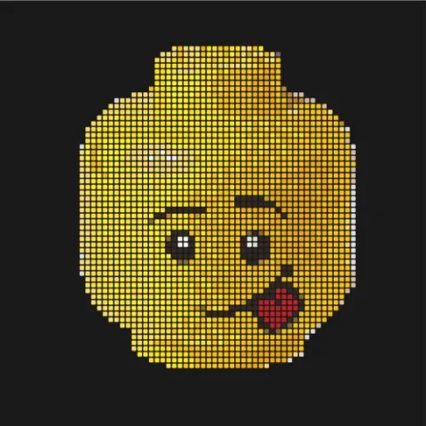Legohead Miro board, 2221 shapes