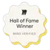 Miro Hall of Fame Winner, a badge issued by Miro