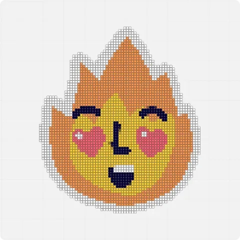 Miro Sticker Fire Miro board, 3220 shapes