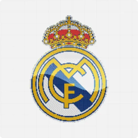 Real Madrid Miro board, 3778 shapes