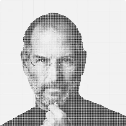 Steve Jobs Miro board, 13533 shapes