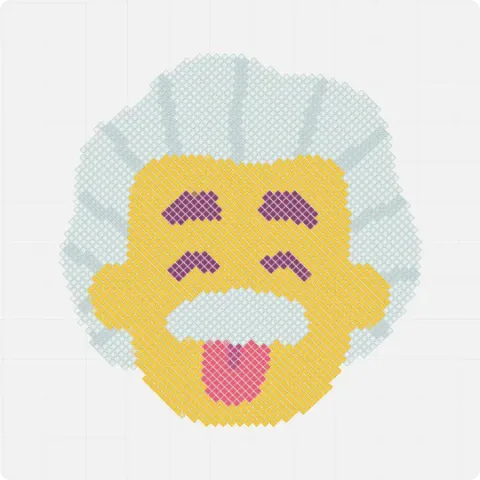 Sticker Einstein Miro board, 2990 shapes
