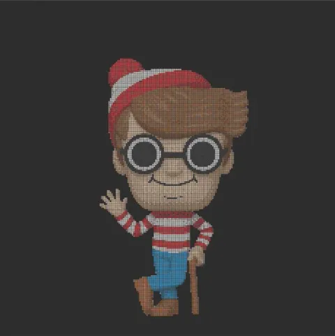Waldo FunkoPop Miro board, 10335 shapes